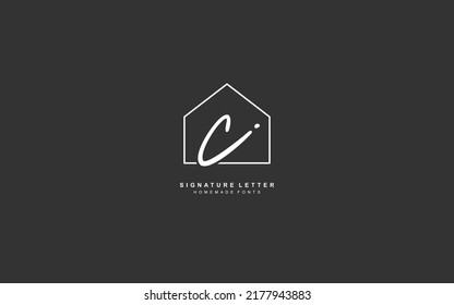 C real estate logo design inspiration. Vector letter template design for brand.