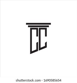C in rhombus vector. Minimalism logo, icon, symbol, sign from geometric letter c. Flat logotype design color for company or brand.