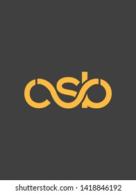 C S B letters joint logo design vector template 