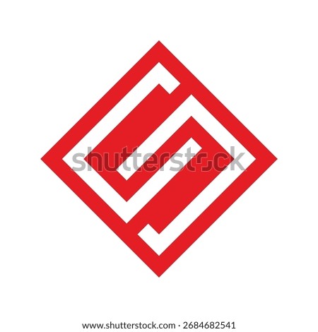 C AND S FOR ESTATE LOGO DESIGN IDEA VECTOR.eps