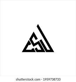 C S J letter logo creative design. CSJ icon