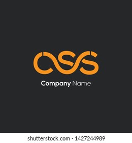 C S S joint letters logo design vector template