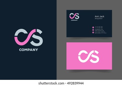 C & S Letter logo, with Business card
