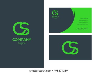 C & S Letter logo, with Business card
