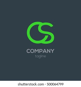 C & S Letter logo design

