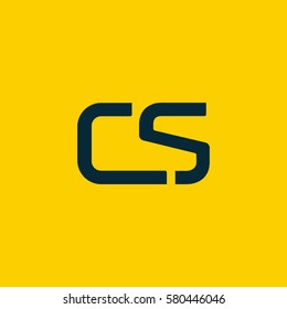 C & S Letter logo design vector element
