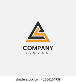 C S Letters icon vector Illustration.
 