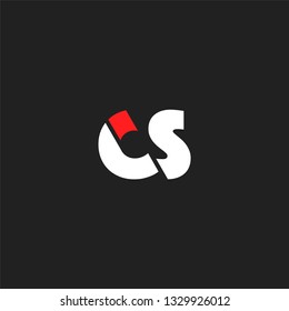 C S letters Joint logo icon vector template.
