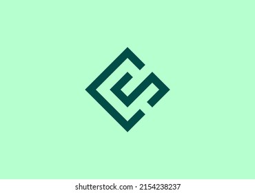 C S line design Rhombus shape