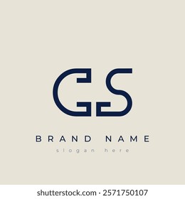 C and S logo design. CS abstract Letters Logo Monogram. This logo design is the process of creating a visual symbol that represents a brand, company, or individual.