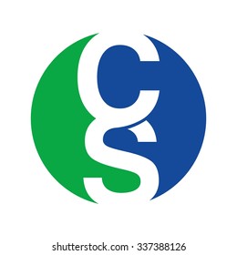 c and s logo vector. logo template.