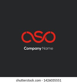 C S O letters joint logo design 