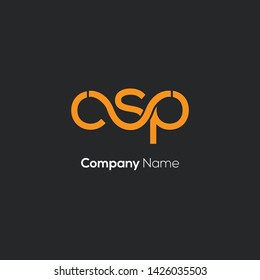 C S P letters joint logo design 