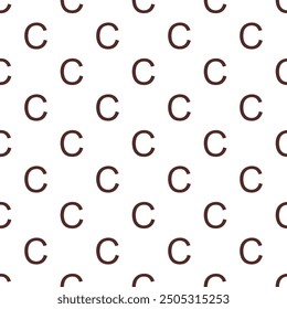 "C" Seamless background of English letters . English alphabet, Seamless Pattern, Fabric Pattern, Wrapping.

