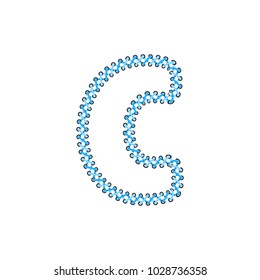 C Shoelace Letter Logo Icon Design