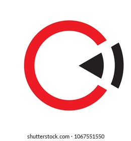 c signal letter vector logo