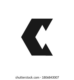 C simple logo vector design