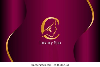 C Spa and Wellness Beauty Luxury Logo