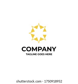 C star logo icon vector template