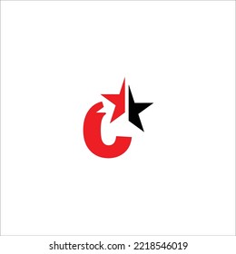 C star vector logo design