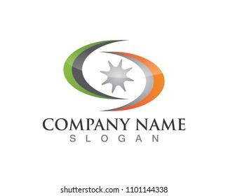 C sun logo and symbols