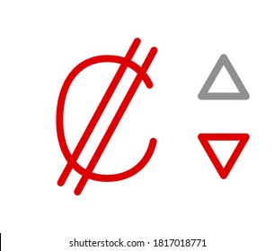 C, SVC, 222, Colon,El Salvador Banking Currency icon typography logo banner set isolated on background. Abstract concept graphic element. Collection of currency symbols ISO 4217 signs used in country