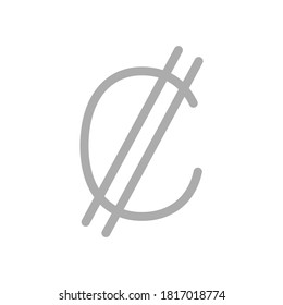 C, SVC, 222, Colon,El Salvador Banking Currency icon typography logo banner set isolated on background. Abstract concept graphic element. Collection of currency symbols ISO 4217 signs used in country