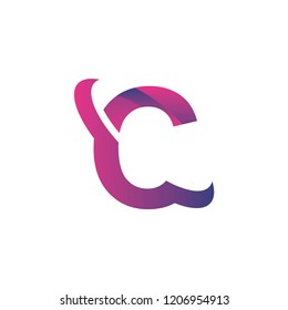 C swoosh blue logo