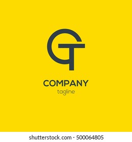 C & T Letter logo design

