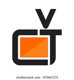 c and t logo vector
