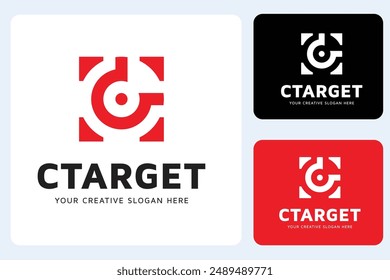 C Target Logo Design Template