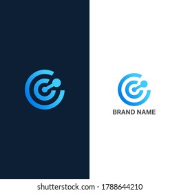 C tech logo vector designs template