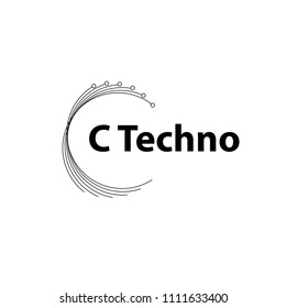C Technology Logo  Icon Element