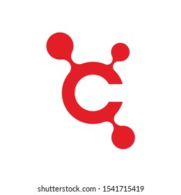 C technology vector logo template