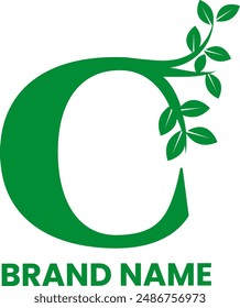 Logo ecológico del árbol C