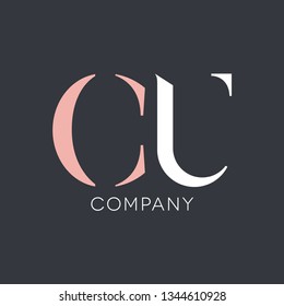 C U company logo template