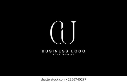 C, U, CU, UC, Abstract Letters Logo Monogram