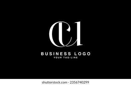 C, U, CU, UC, Abstract Letters Logo Monogram