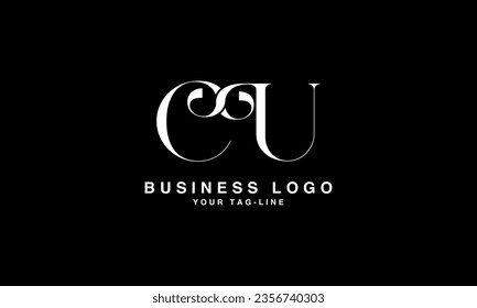 C, U, CU, UC, Abstract Letters Logo Monogram