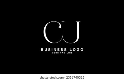 C, U, CU, UC, Abstract Letters Logo Monogram