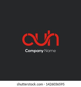 C U H letters joint logo design 