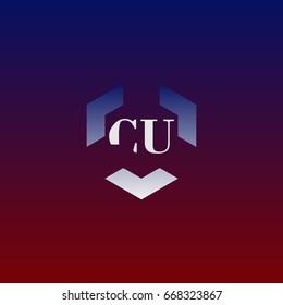 C U Logo Stock Vector (Royalty Free) 668323867 | Shutterstock