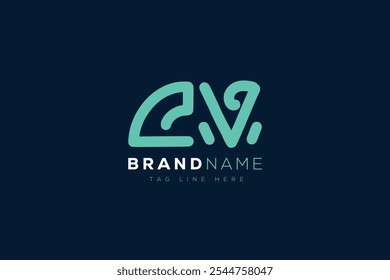 Design dos logotipos C e V. CV abstract Letters Monograma de logotipo. Este design de logotipo é o processo de criação de um símbolo visual que representa uma marca, empresa ou indivíduo.