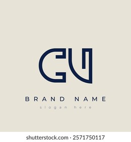C and V logo design. CV abstract Letters Logo Monogram. This logo design is the process of creating a visual symbol that represents a brand, company, or individual.
