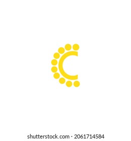 C, vector del logotipo del icono de vitamina c