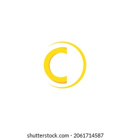 C, vector del logotipo del icono de vitamina c