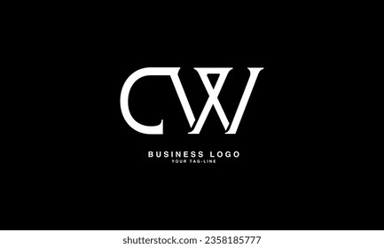 C, W, CW, WC, Abstract Letters Logo Monogram