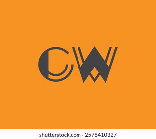 C and W logo design. CW abstract Letters Logo Monogram. This logo design is the process of creating a visual symbol that represents a brand, company, or individual.