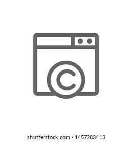 C web site icon. Element of simple icon