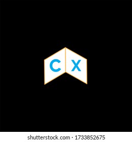 C X letter logo initial design